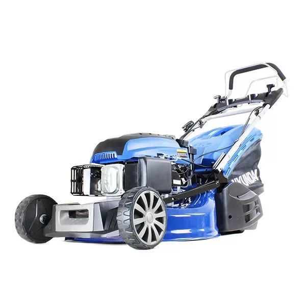 Hyundai 21" / 53cm 196cc Electric -Start Self-Propelled Petrol Roller Lawnmower, 70L Catcher & Rear Discharge