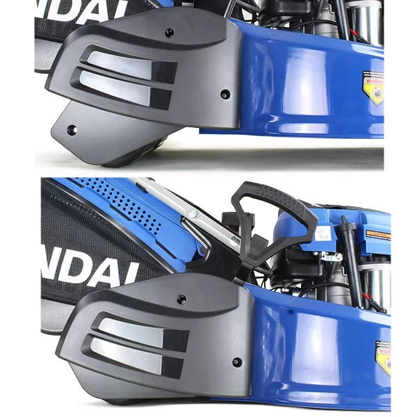 Hyundai 21" / 53cm 196cc Electric -Start Self-Propelled Petrol Roller Lawnmower, 70L Catcher & Rear Discharge