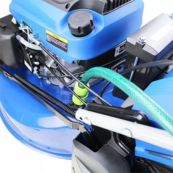 Hyundai 21" / 53cm 196cc Electric -Start Self-Propelled Petrol Roller Lawnmower, 70L Catcher & Rear Discharge