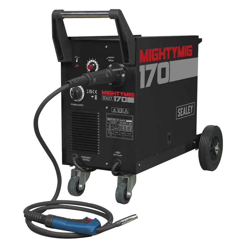 Sealey Professional Gas/Gasless MIG Welder with Euro Torch 170A
