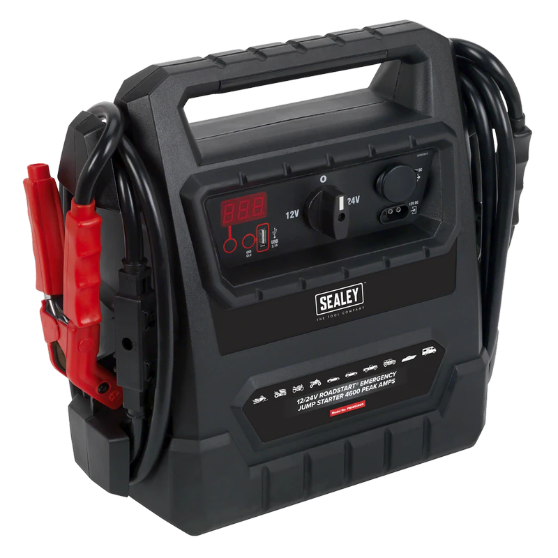 Sealey 12/24V RoadStart® Emergency Jump Starter 4600 Peak Amps