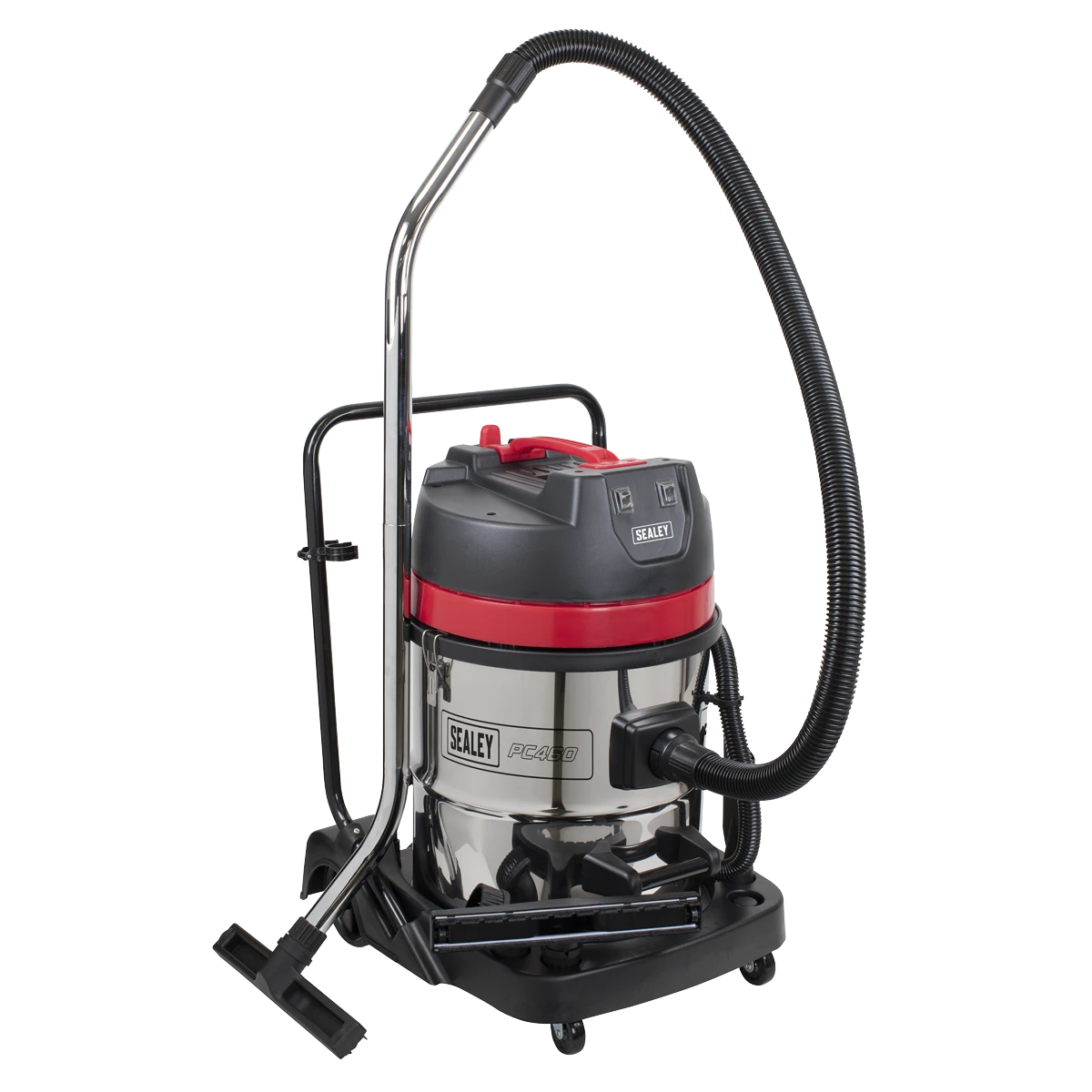 Sealey 60L Vacuum Cleaner Wet & Dry with Stainless Steel Drum 2400W/230V