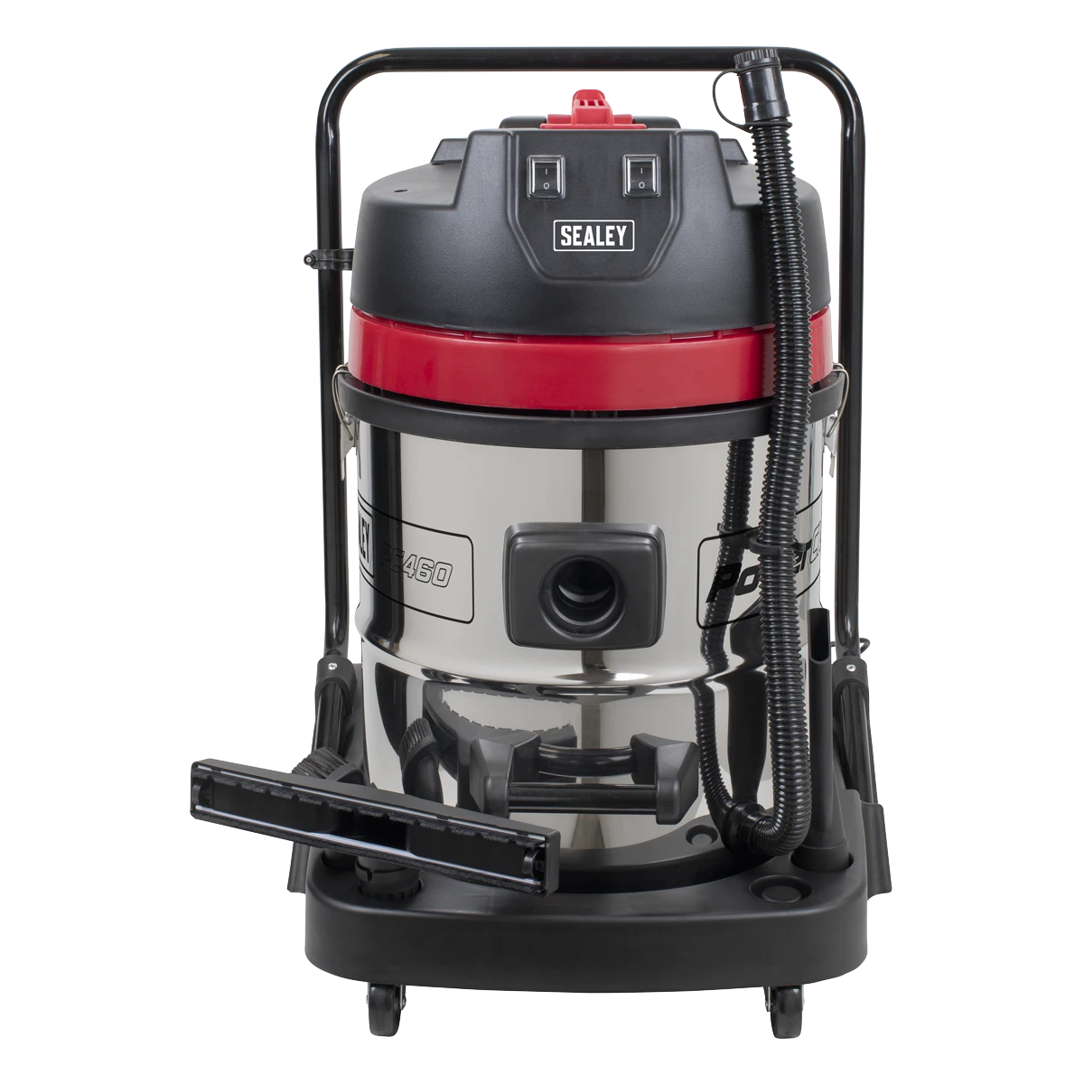 Sealey 60L Vacuum Cleaner Wet & Dry with Stainless Steel Drum 2400W/230V