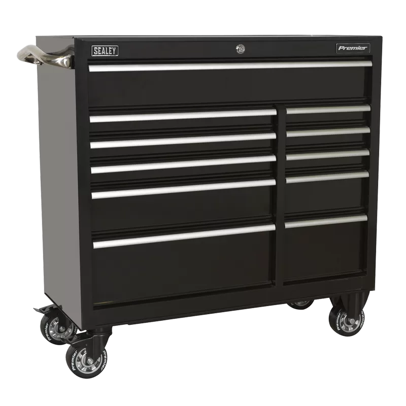 Sealey Premier™ Heavy-Duty Extra-Wide Rollcab 11 Drawer 1055mm - Black