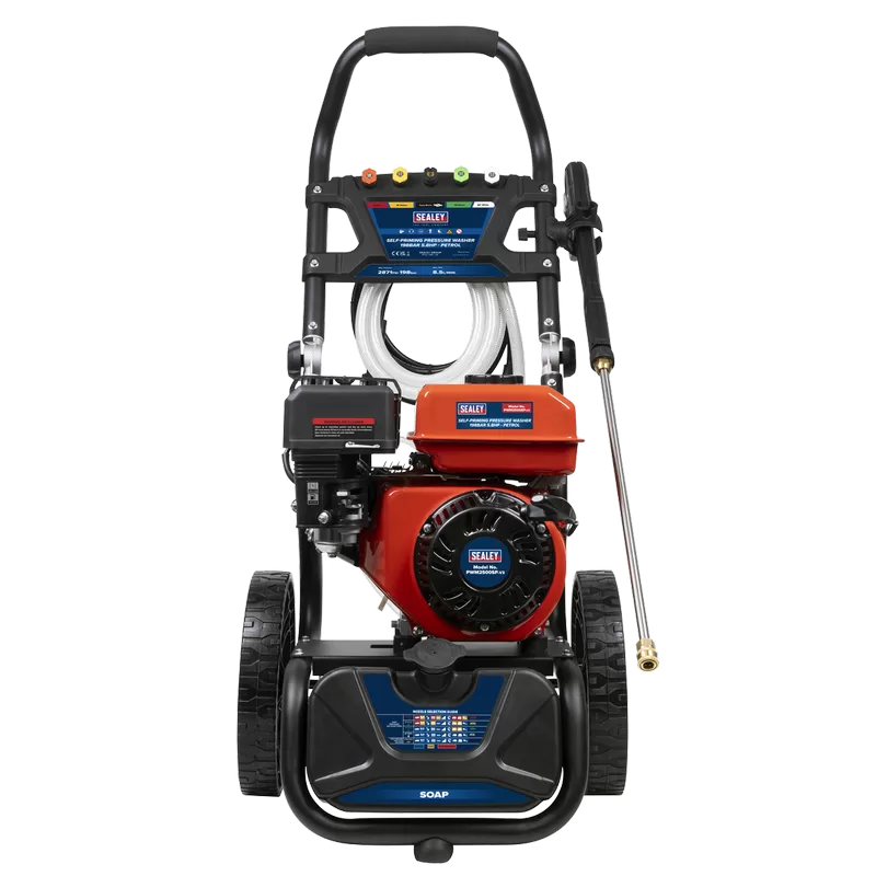 Sealey Pressure Washer 198bar 513L/hr Self-Priming 5.8hp Petrol