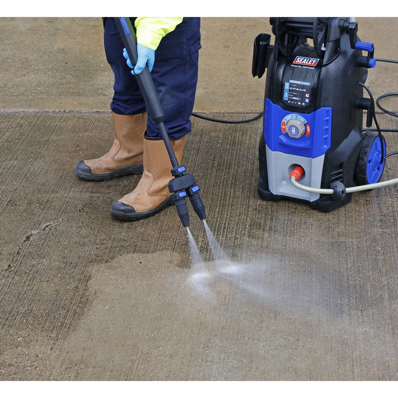 Sealey Twin Pump Pressure Washer with TSS & Rotablast® Nozzle 150bar 2500W/230V