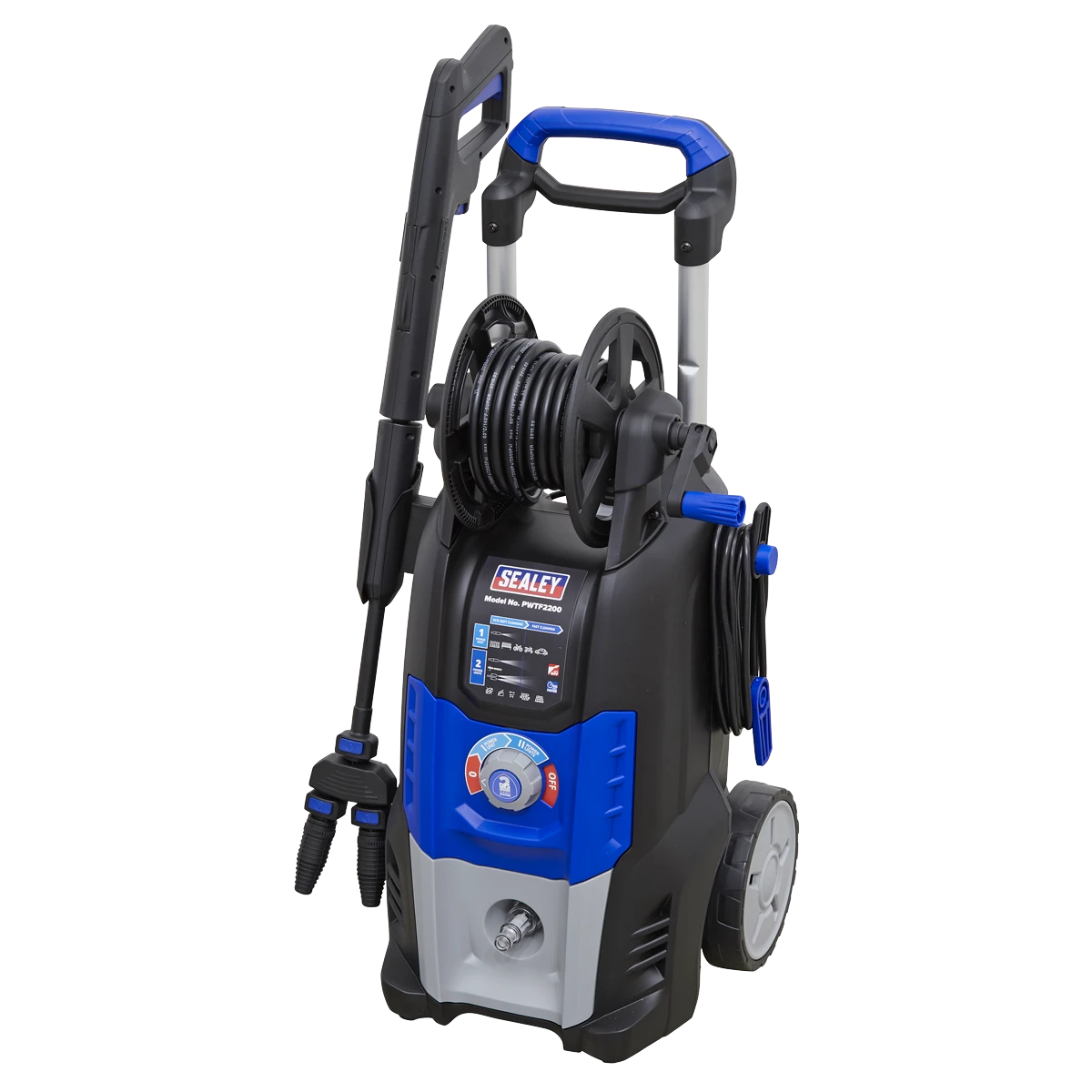 Sealey Twin Pump Pressure Washer with TSS & Rotablast® Nozzle 150bar 2500W/230V