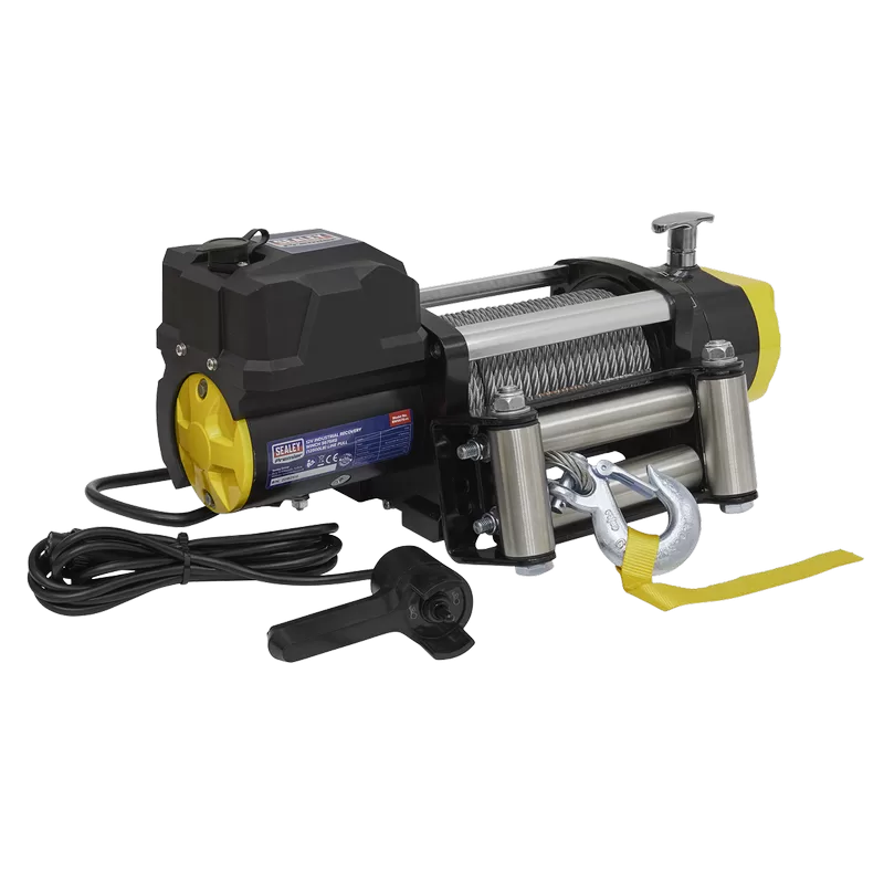 Sealey Premier Industrial Recovery Winch 5675kg (12500lb) Line Pull 12V