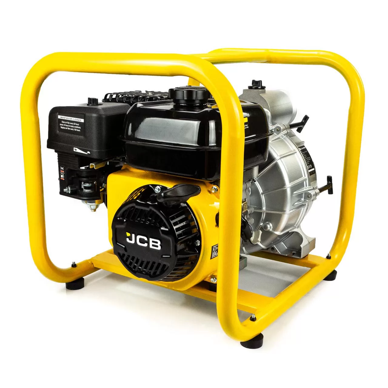JCB 80mm 3’’ / 75mm Petrol Trash / Dirty Water Pump, 1000L/min, 7.5hp, 224cc, 4-Stroke
