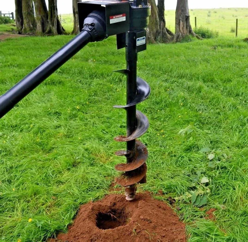 12" Auger For Rock Machinery PTO Hole Borer