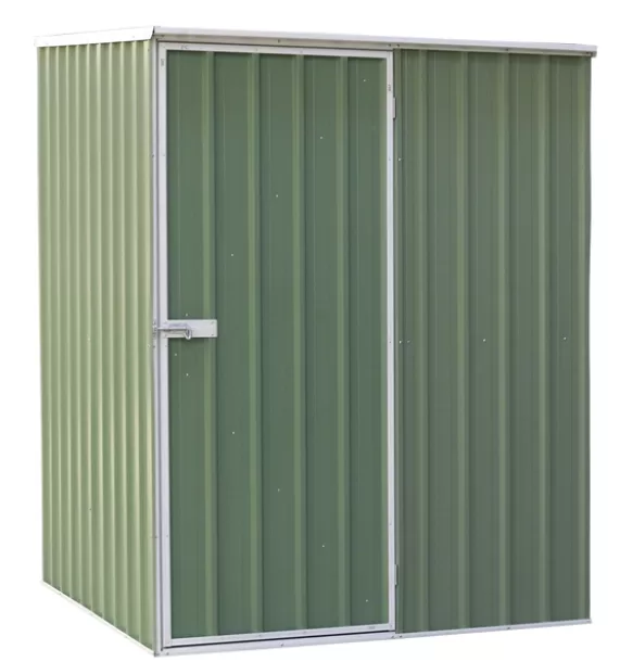 Sealey Dellonda Galvanized Steel Storage Shed with Pent Style Roof 151 x 151 x 200cm - Green