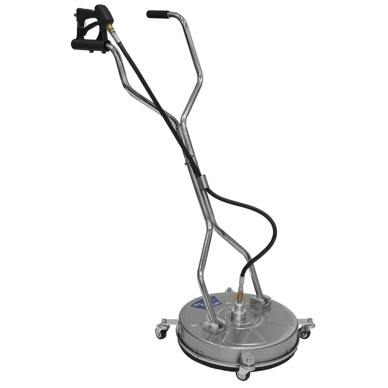 Sealey 18" Surface Cleaner with Dual Handle & Rotating Spray Bar - Stainless Steel