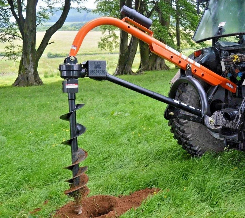 Rock Machinery Tractor mounted PTO hole borer auger